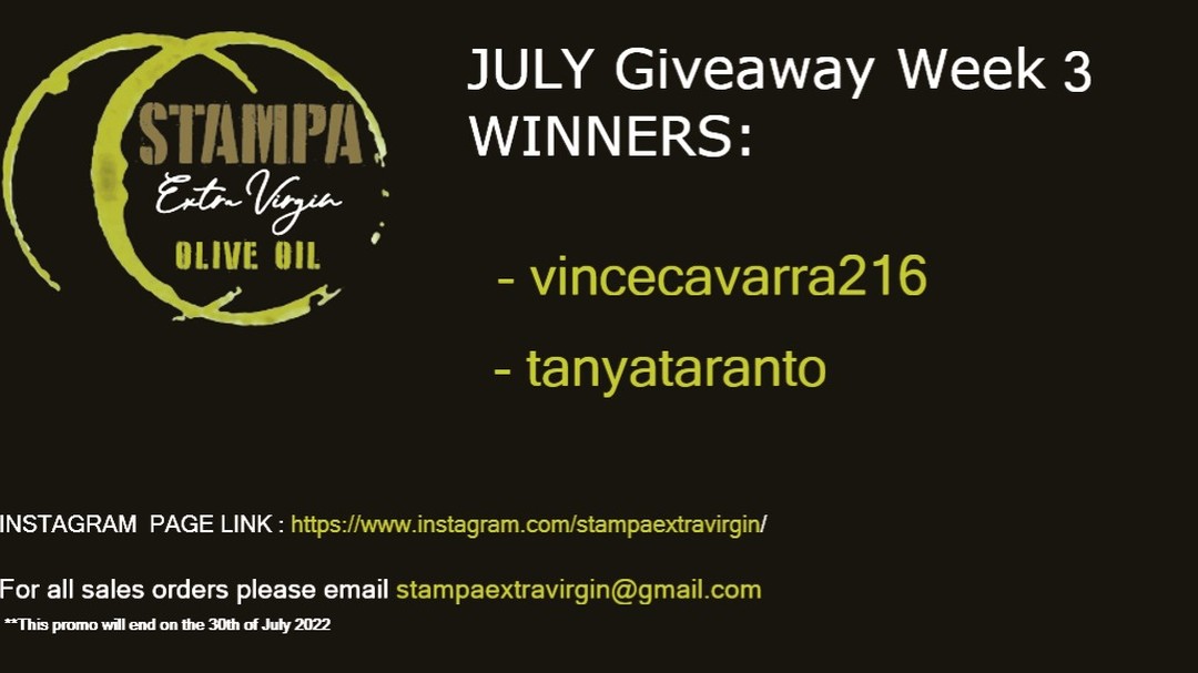 WEEK 3 JULY GIVEAWAY WINNERS !
Congratulations to Instagram followers @vincecavarra216 and @tanyataranto

#winner #foodie #foodporn #foodiegram #giveaway #eat #eathealthy #eatclean #eatlocal #melbournefoodie #melbournecafe
