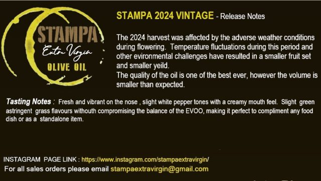 STAMPA EVOO 2024 Vintage

#foodie #oliveoil #melbournefoodie #chef #notoriousfoodie #italianfood